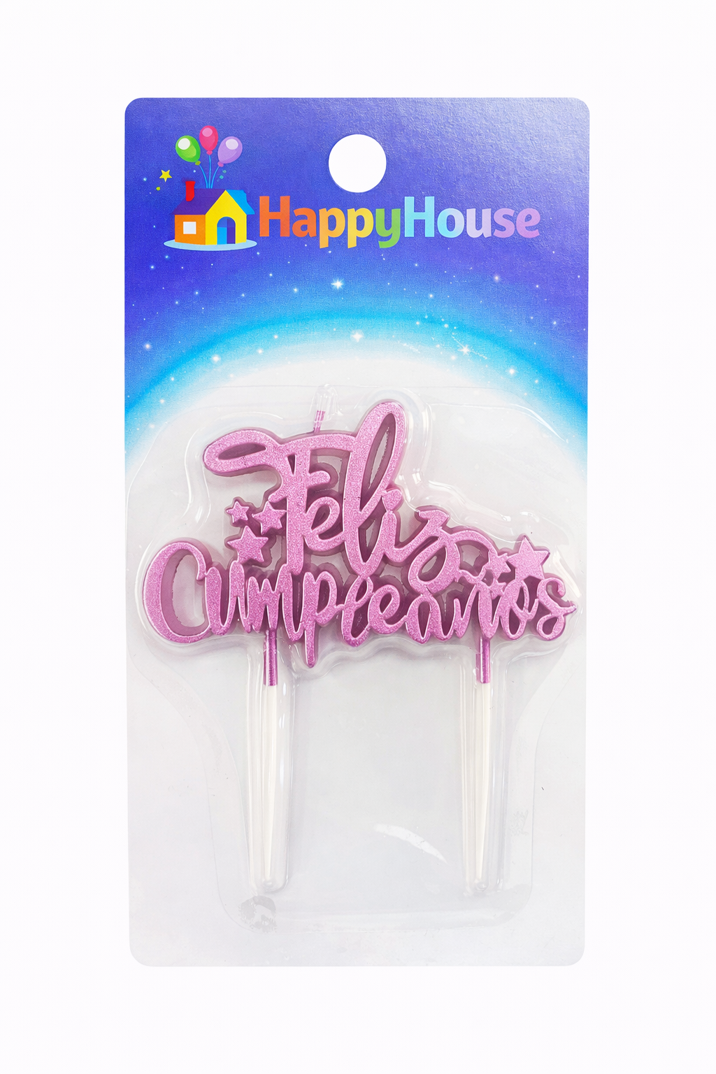 Vela Placa Feliz Cumpleaños - Rosada