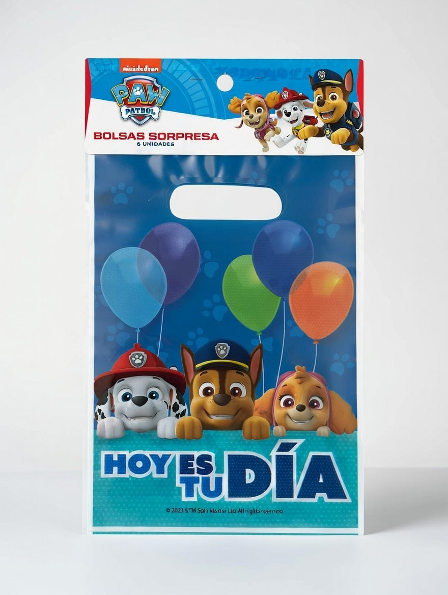 Pack Fiesta Temática Paw Patrol Para 12 Niños - Cumpleaños