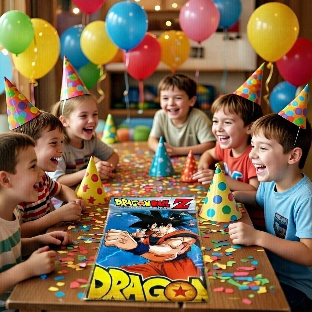 Pack Fiesta Dragon Ball Cumpleaños Para 12 Niños