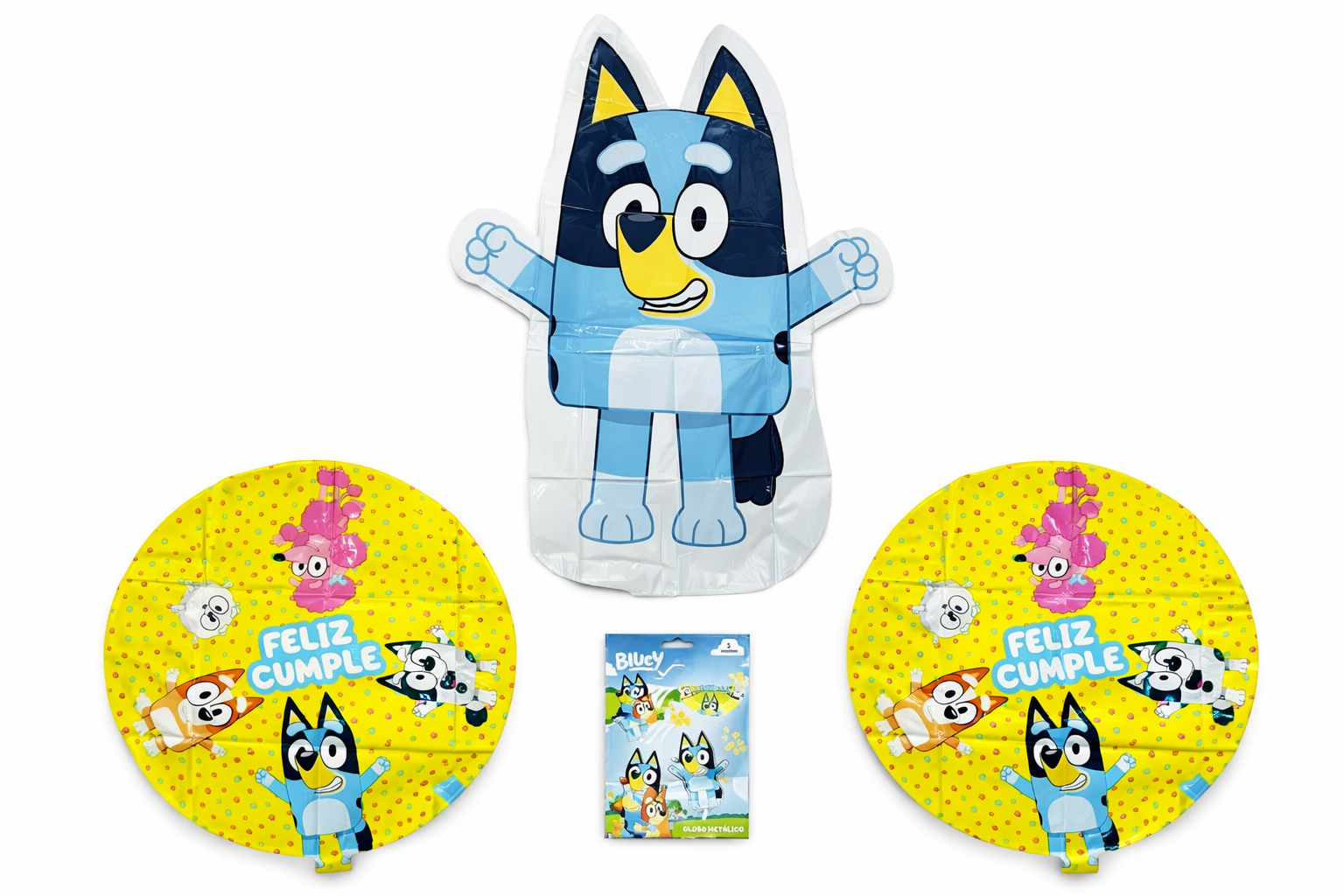 Kit Decoración Fiesta Bluey Para 12 Personas Con Globos