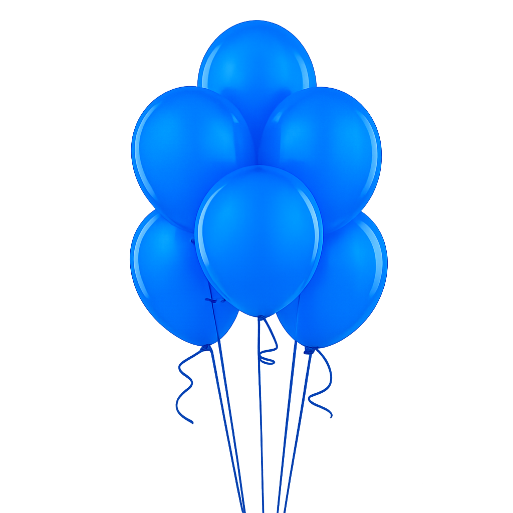 Globo Liso Azul N°9 - 25 unidades