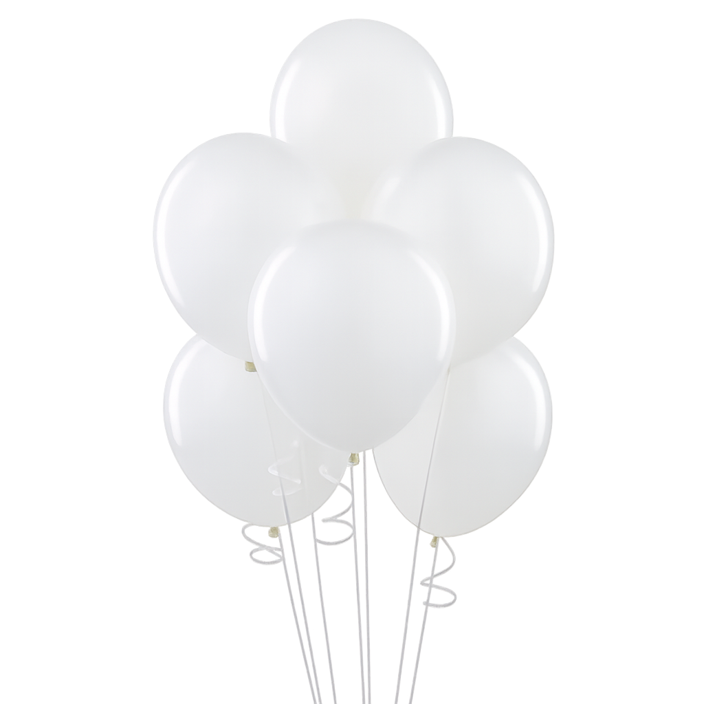 Globo Liso Blanco N°9 - 50 unidades