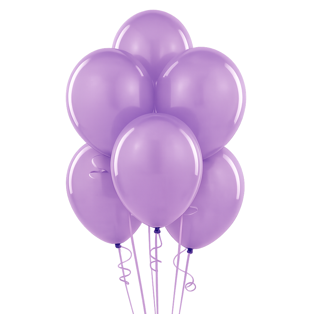 Globo Liso Lila N°9 - 25 unidades