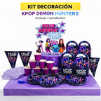 Kit Decoración Cumpleaños Guerreras K-pop Decoración