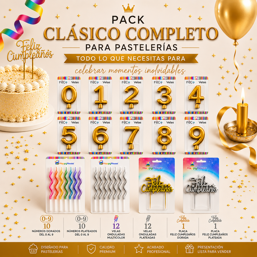 Pack Clásico Completo  46 Velas