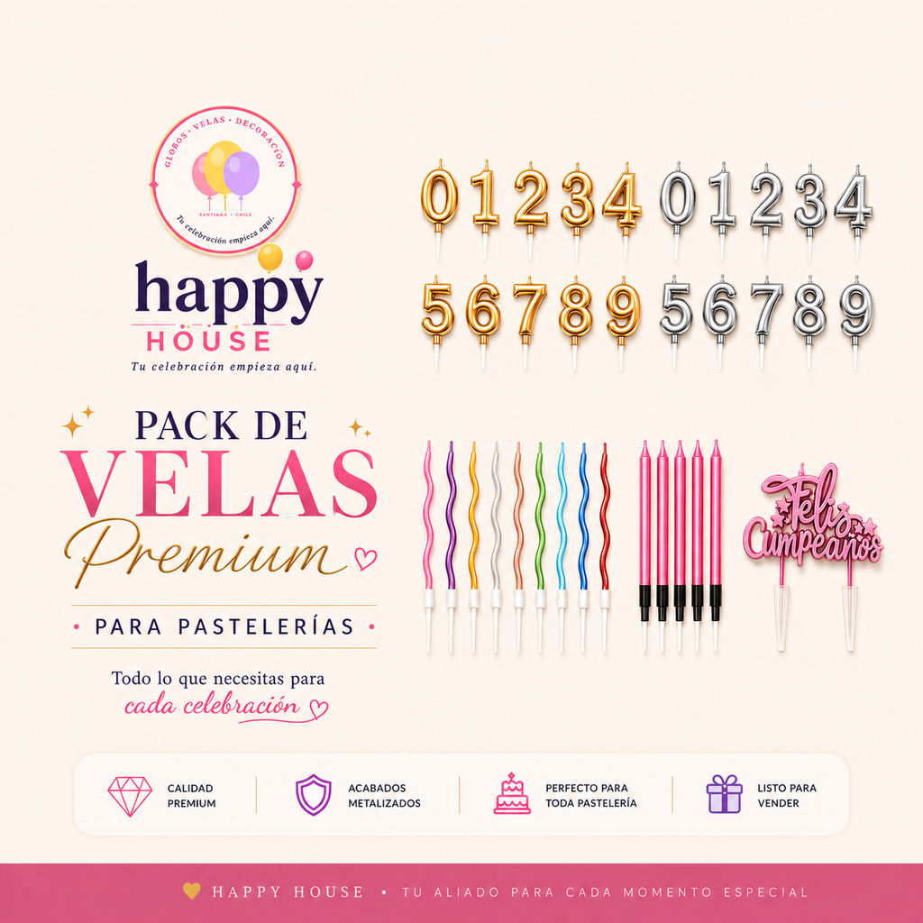 Pack Velas Mix con Leyenda