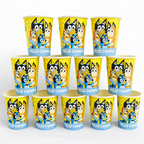 Kit Decoración Fiesta Bluey Para 12 Personas Con Globos
