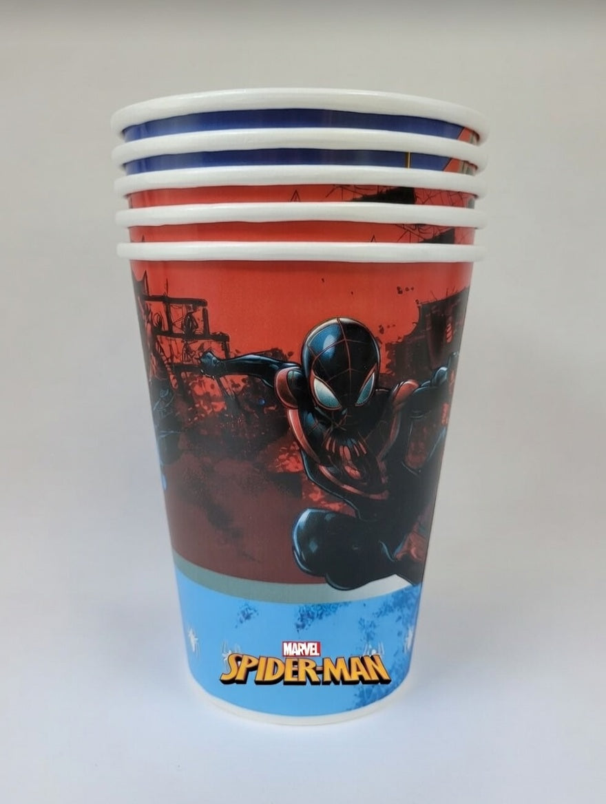 Pack Cumpleaños Fiesta Temática Hombre Araña Para 12 Niños