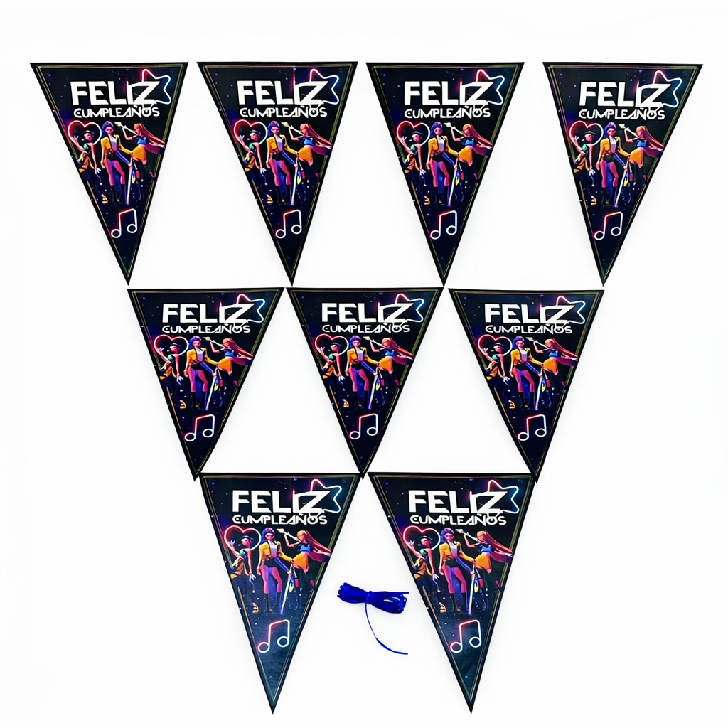 Kit Decoración Cumpleaños Guerreras K-pop Decoración