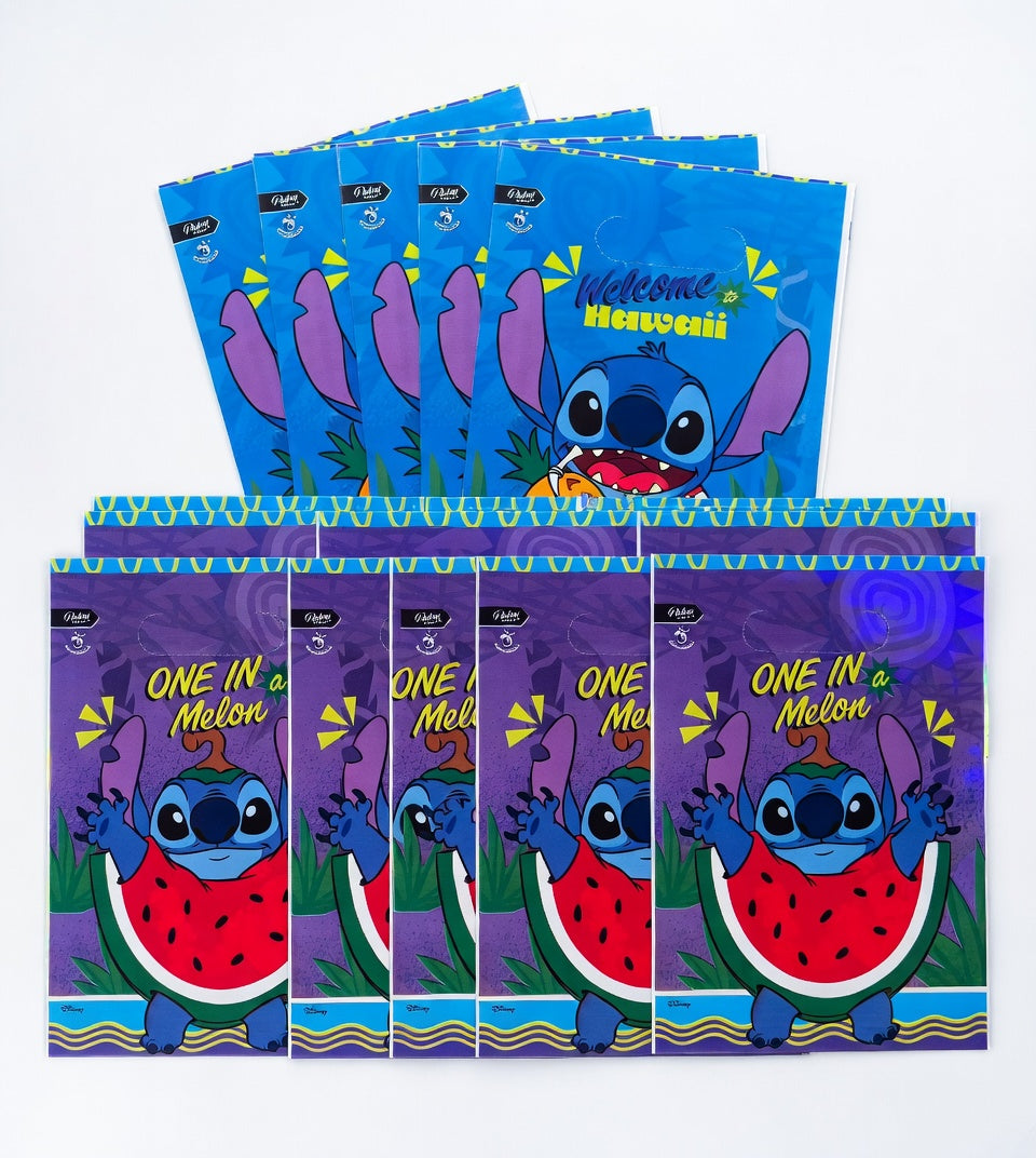 Kit Decoración Fiesta Stitch Para 12 Personas Con Globos